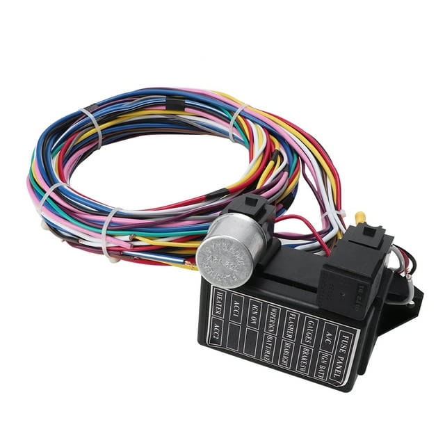 Wiring Harness Universal Wiring Harness Car Wiring Harness 12 Circuit Wiring Harness 12 Circuit Universal Wiring Harness Car Hot Rod Wires Vehile Accessory