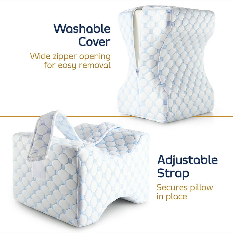 Ice Silk Fabric Legacy Leg & Knee Pillow For Side Sleepers