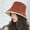 Orange, variant on New Corduroy Bucket Hats Women Casual Panama Fisherman Hat Men Autumn Winter Outdoor Sun Hat Basin Hat Plain Shade Cap Gift