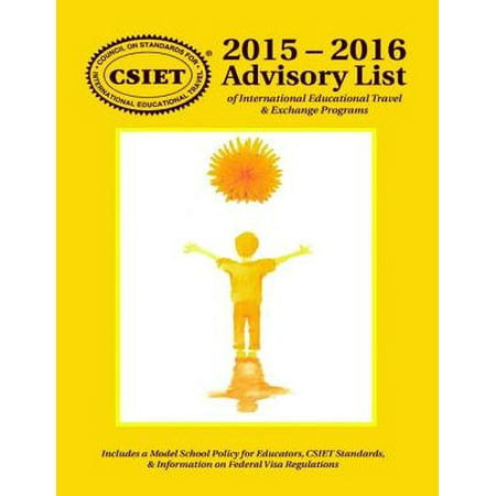 2015 – 2016 Advisory List of International Educational Travel & Exchange Programs - (Best Frequent Flyer Program For International Travel)