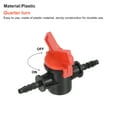 thumbnail image 3 of Uxcell 1/4" Barb Connector Shut Off Switch Ball Valve Plastic for Irrigation Tube 4 Pack, 3 of 4
