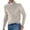 Beige, variant on Men's Shirts 2025 Men's Autumn And Winter Long Sleeved V Neck Zipper Casual Solid Color Top