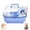 blue, variant on Portable Hamster Carrier Cage with Water Bottle, Exercise Wheel, and House for Small Pets like Gerbils and Dwarf Hamsters, Pink