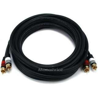 Monoprice Onix Series - Male RCA Two Channel Stereo Audio Cable, 3ft, Black  