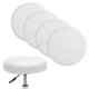 thumbnail image 1 of Uxcell 4-Pack Fundas Redondas para Taburetes de Bar, para Cojín de Taburete de Terciopelo Lavable de 12-14 Pulgadas con Bandas Elásticas [Blanco], 1 of 7