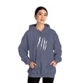 thumbnail image 6 of Effete Feline Claw Marks Scratch Unisex Heavy Blend™ Hooded Sweatshirt, 6 of 13