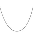 thumbnail image 2 of Primal Gold 10 Karat White Gold 1.25mm Solid Polished Spiga Chain, 2 of 4