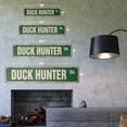 thumbnail image 2 of DUCK HUNTER Vintage Plastic Street Sign hunting shot gun decoy signs | Indoor/Outdoor |  18" Wide, 2 of 4