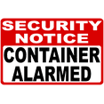 thumbnail image 1 of Security Notice Container Alarmed Sign, 1 of 1