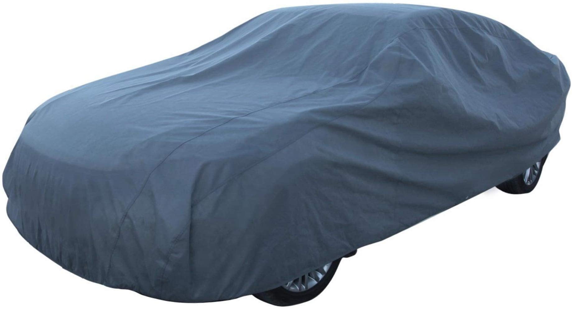 Leader Accessories Premium Car Cover 100% Waterproof Fit Cars Length Up to 200 Breathable Outdoor Indoor Black Sedan Cover 