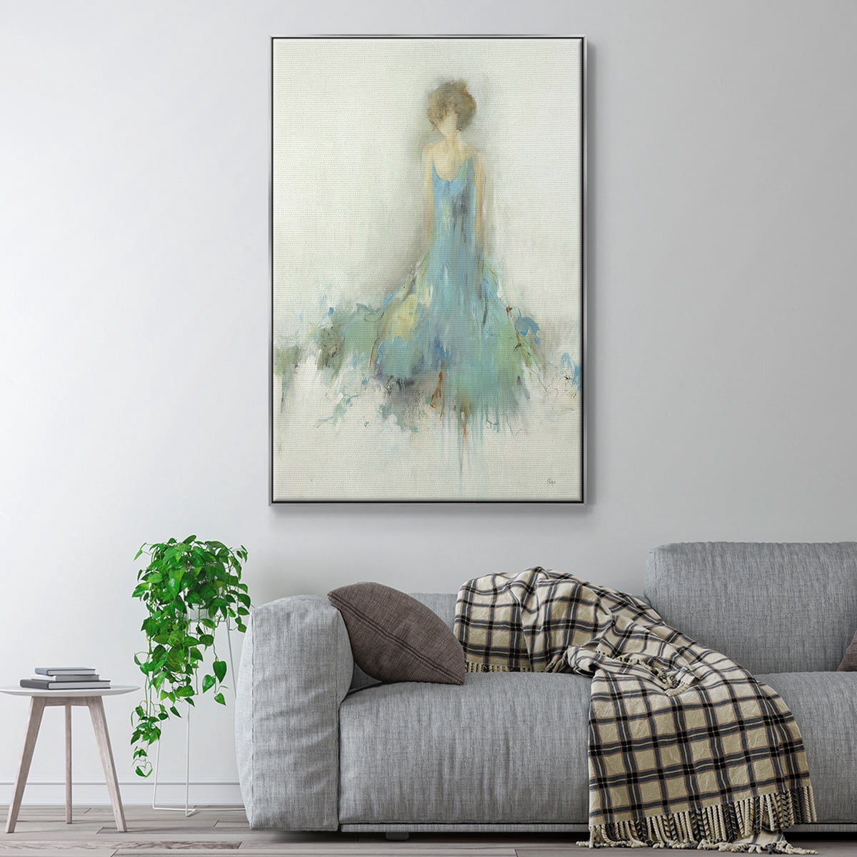 Reflection on You Framed Premium Gallery Wrapped Canvas - Ready to Hang - 17 x 25 - Silver Floating Frame