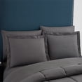 thumbnail image 2 of Set de edredón y bolsa Sweet Home Collection Dobby Stripe King, 2 of 5