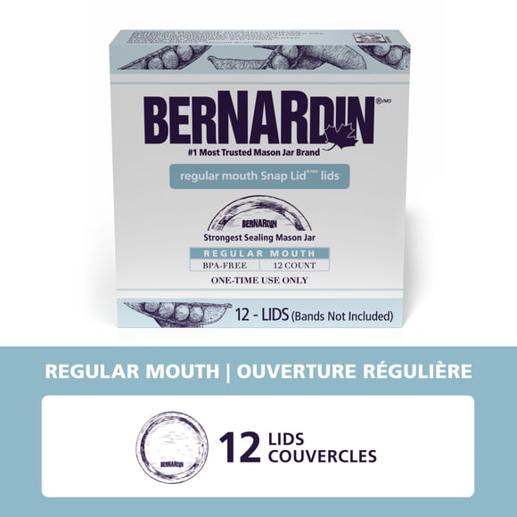Couvercles Bernardin pour pots à ouverture régulière, 12 unités