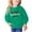 Green, variant on Odeerbi Kids Boys Girls Christmas Crewneck Sweatshirts Fall Winter Cotton Pullover Sweatshirt Winter Christmas Letter Print Long Sleeve Sweatshirt Kids Clothes Green