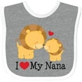 thumbnail image 3 of Inktastic I Love My Nana Boys or Girls Baby Bib, 3 of 4