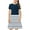 Navy, variant on JoyHoop Girls Dresses Kids Toddler Casual Short Sleeve Midi Dress