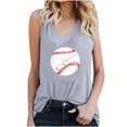 thumbnail image 1 of Pompotops Women's Pullover Sleeveless Printing Solid Color Vest Tops, 1 of 4
