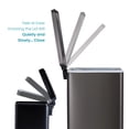 thumbnail image 4 of Home Zone Living 12 gal, 1.3 gal Kitchen Trash Can Combo, Slim Design in Stainless Steel, Black, 4 of 10