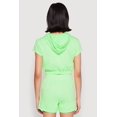 thumbnail image 5 of Women's French Terry Bear Graphic Cropped Hoodie, 5 of 5