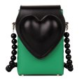 thumbnail image 1 of Sywqhk Bolso De Hombro Con Solapa De Corazón Para Mujer Bolsos De Cuero De Pu Monedero Para Teléfono (Verde) Sywqhk Para estrenar, 1 of 9