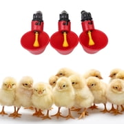 5 Pack Poultry Water Drinking Cups Chicken Hen Plastic Automatic Drinker