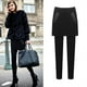 thumbnail image 4 of Pantalones de dos piezas de otoño e invierno, falda de cadera, talla 200 kg, leggings de cintura alta, pantalones ajustados y cálidos, 4 of 5
