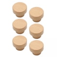 thumbnail image 1 of Luzkey 10xDrawer Tire Poignées Commode Meubles Armoire Salle de Bain Armoire en Bois Boutons 6Pcs Plat Rond, 1 of 8