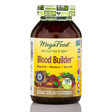 MegaFood Blood Builder Vegetarian Tablets, 180 Ct - Walmart.com