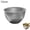 Silvery, variant on Sanitary Curved-Edge Cooking Basin Slanted Cooking Basin for Commercial Chefs, 15/17cm Titanium Stainless Steel Deep Bowl, -Free Dish for BBQ Hotpot Salad Prep