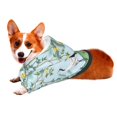 thumbnail image 2 of Bingfone Chinoiserie Floral Palm Tree Dog Clothes Hoodie, Pet Winter Coat,Puppy Sweatshirts For Small Dogs Boy Girl,Suitable For All Breeds-X-Large, 2 of 9