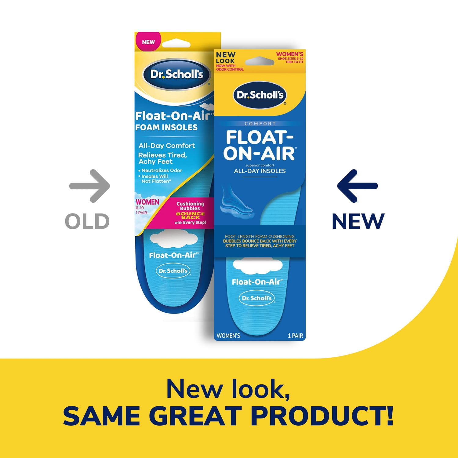 Dr. Scholl's® Float-On-Air® Comfort Insoles, Women Sizes (6-10), 1 Pair, Full Length