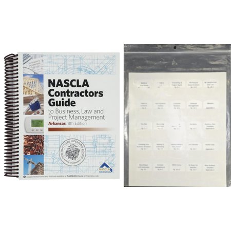 Book and Preprinted Tabs - NASCLA Contractors Guide to Business, Law and Project Management, Arkansas 8th Edition