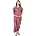 thumbnail image 4 of Bimba Maternity Hospital Kaftan Belt Nursing Night Gown, Front & Back Buttons, 4 of 7
