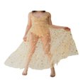 thumbnail image 1 of Mode Bretelles Spaghetti Voir à Travers Tulle Longues Femmes Robes Bling Bling Robe, 1 of 4