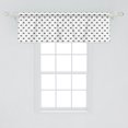 thumbnail image 2 of Ambesonne Lips Window Valance, Doodled Design Kisses Pattern, 54" X 18", Black and White, 2 of 3