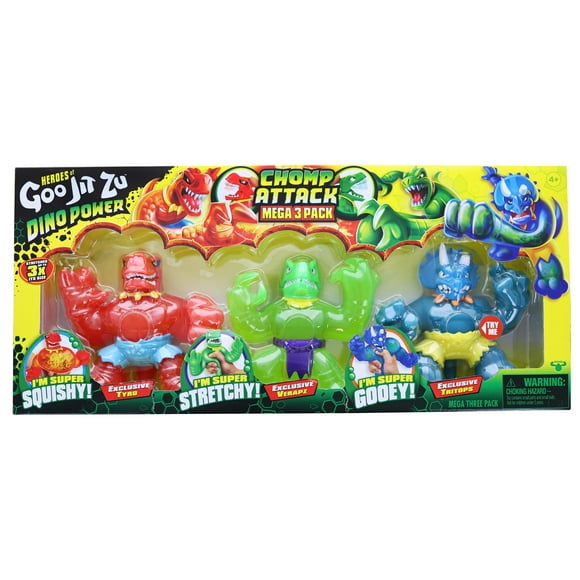 Heroes Of Goo Jit Zu Dino Chomp Attack Mega Pack | 3 Exclusive Figures