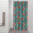 thumbnail image 2 of Pioneer Flower Floral Print Pattern Shower Curtain 36"x72" ,Bathroom Decorative Shower Curtains Set with 12 Hooks,Modern Waterproof Washable Shower Curtain, 2 of 6