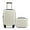 Beige, variant on Zimtown 2 Piece Luggage Set, 20" Carry-On Expandble ABS+PC Luggage Hardside Lightweight Suitcase, 14" Mini Cosmetic Cases, Black