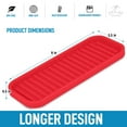 thumbnail image 3 of Zulay Kitchen Silicone Sponge Holder - Flexible Tray (Red), 3 of 8