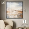 thumbnail image 5 of Coastal Calm Shadowbox Print Neutral Abstract Art by Art Remedy, Black Frame, 40 x 40, 5 of 7