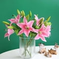 thumbnail image 3 of Lily Artificial Flower Arrangement Latex Artificial Flowers For Bouquet Wedding, 3 of 9