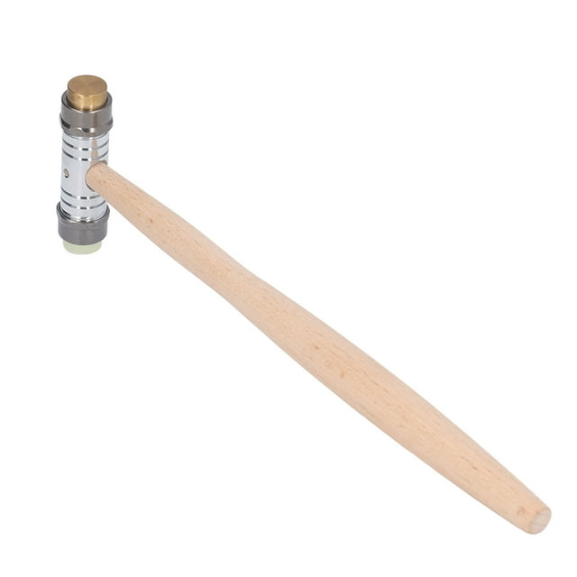 Wood Handle Hammer,Double Headed Hammer Jewelry Watch Repair Accessories Hammerfor Watchmaker Time-Tested Durability
