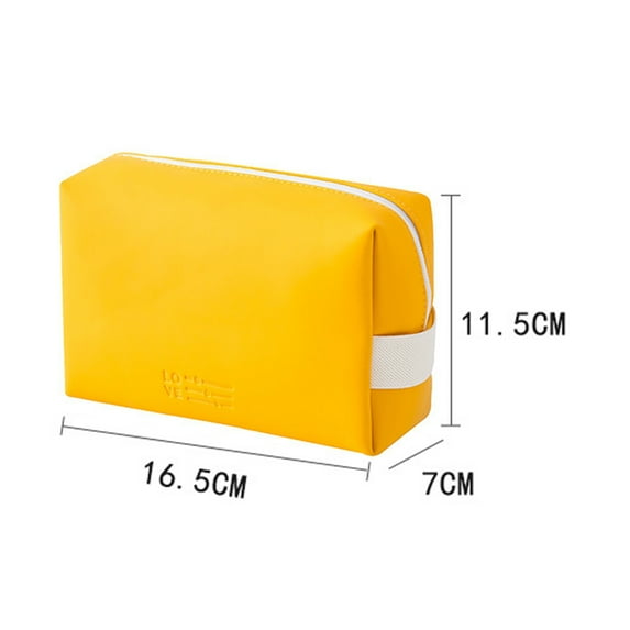 Hadanceo Cosmetic Bag Reusable Cute Candy Color Woman Makeup Bag Dust-proof Great for Outdoor