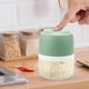 thumbnail image 5 of Mini procesador de alimentos y picador de ajo recargable por USB | Triturador de verduras portátil de 200 ml para cebollas, frutos secos y papilla | Motor de 15 W con cuchillas de acero inoxidable y, 5 of 9
