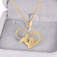 thumbnail image 2 of Mother Baby Heart Charm Pendant Necklaces For Wife Mom Stainless Steel Long Chain Choker Family Charm Fashion Jewelry Gift45cm Gao Jinjia LED, 2 of 2