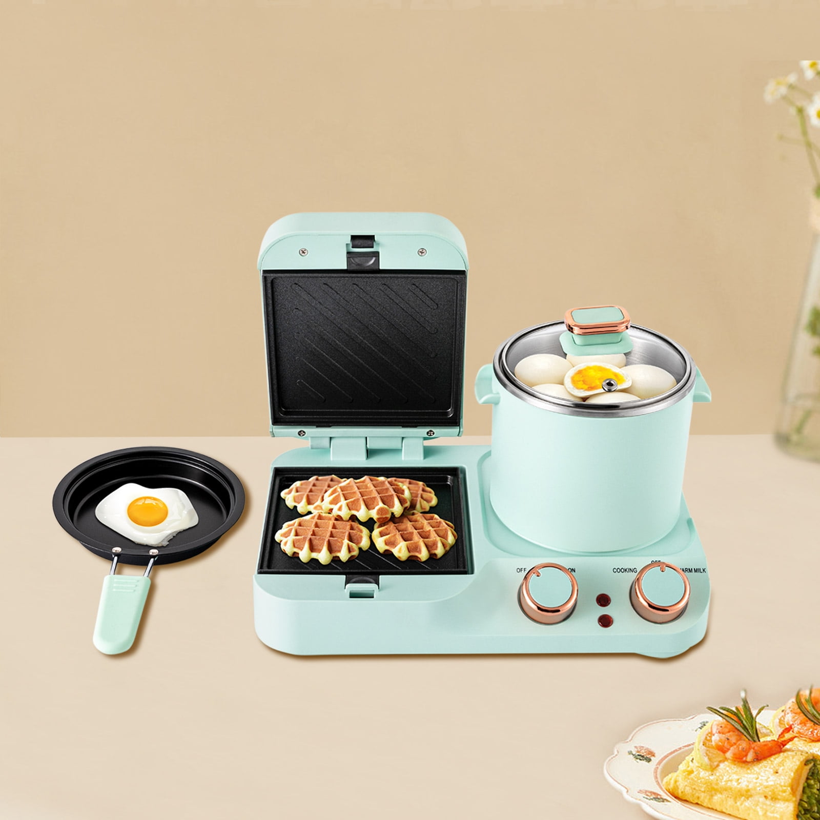 Us Plug 3-in-1 Breakfast Maker Home Mini Electric Oven Bread Maker  Multifunctional Toaster Sandwich Maker Mini Oven - Temu Mexico