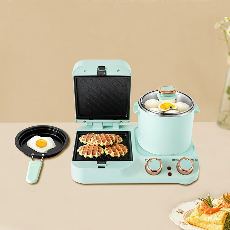 3 in 1 Breakfast Station, Retro Household Breakfast Maker, Electric Mini  Toaster Bread Breakfast Sandwich Maker, Breakfast Machine with Frying Pan