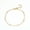 Six diamonds Gold, variant on 18K Gold-Plated Stainless Steel Bracelet for Women - Dainty Minimalist Design with Solitaire Crystal | Light Elegant Daily Jewelry