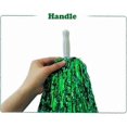 thumbnail image 3 of 12 Pack Pom Poms Cheerleading Metallic Foil Cheer Pom Poms with Plastic Handles for Cheering Squard Team Spirit Sports, 3 of 3