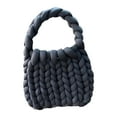 thumbnail image 5 of Women Crochet Bag Handbag Satchel Female Shoulder Bag for Work Travel Summer black, 5 of 8
